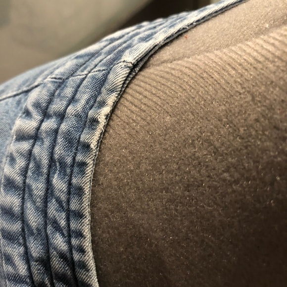 Chambray Zip Drop Shoulder Shirt Dress Pockets - Picture 11 of 13